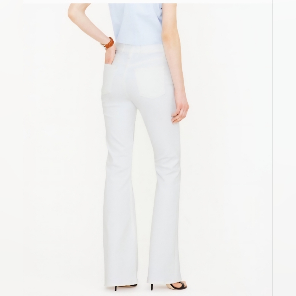 J. Crew Women's Flare White Jeans